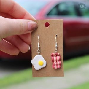 Handmade clay earrings